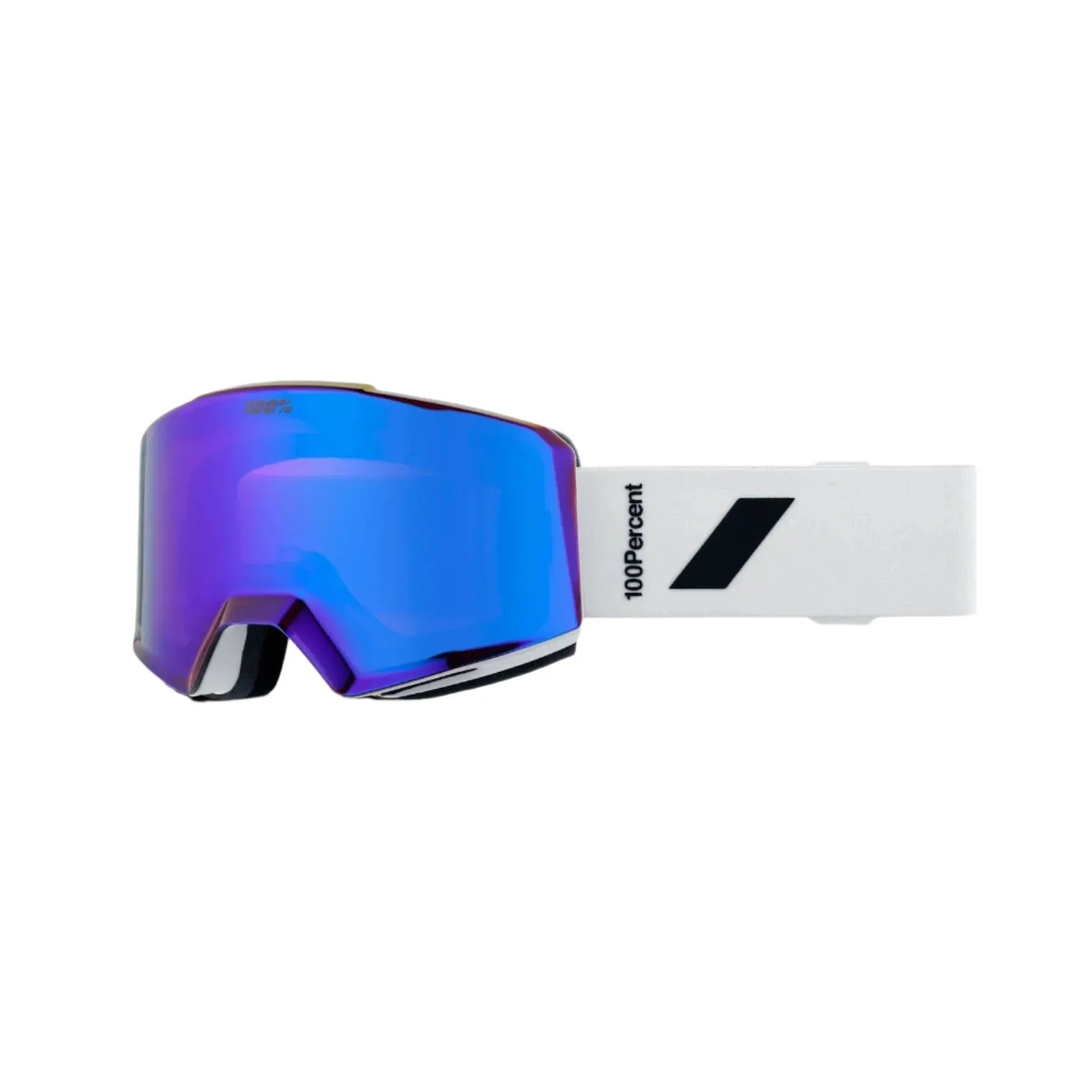 100% Norg White - HiPER Violet Mirror   HiPER Turquoise Mirror Snow Goggle