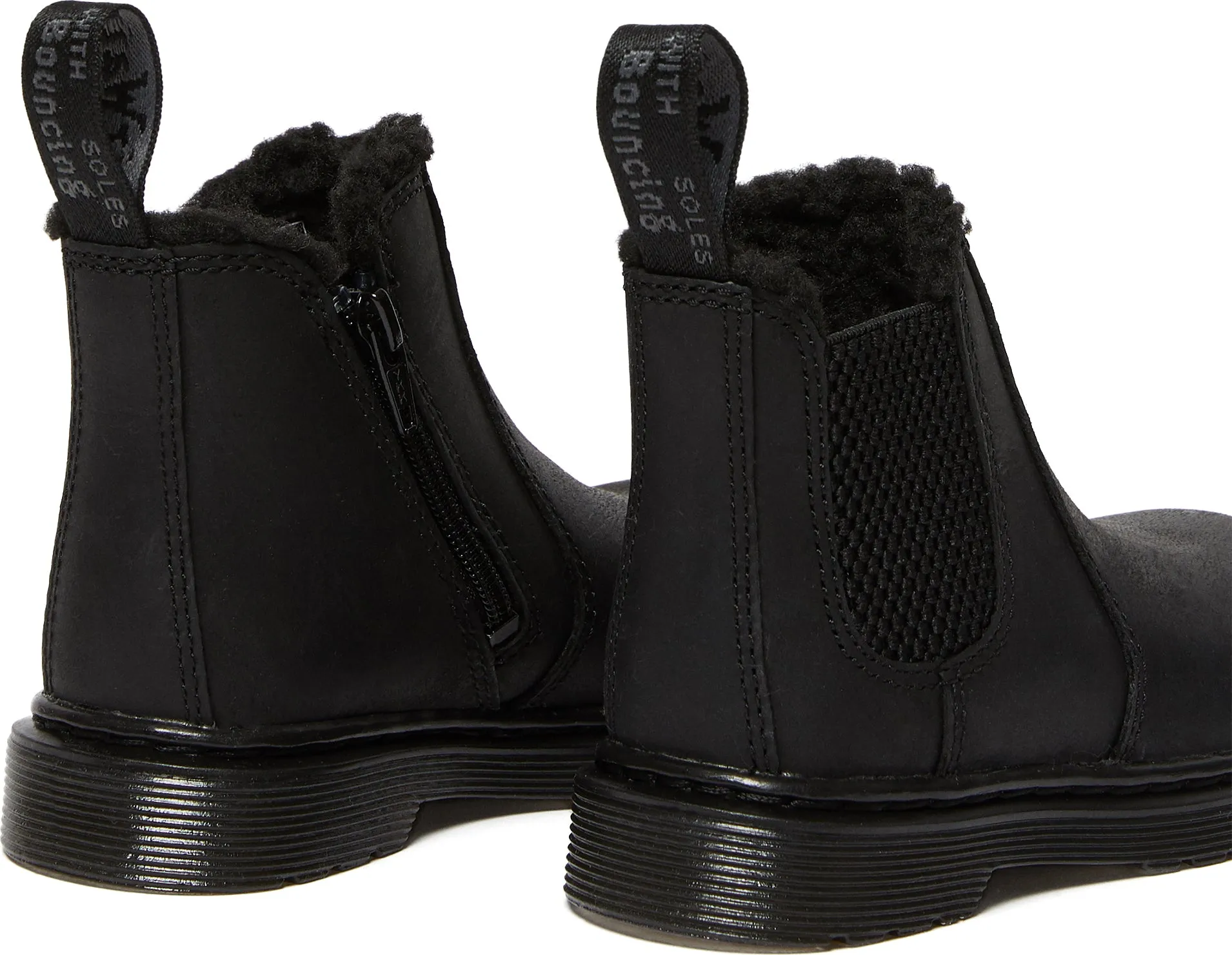 2976 Faux Fur Lined Chelsea Boots - Toddler|-|Bottes en cuir 2976 Chelsea avec doublure synthétique - Tout-petit