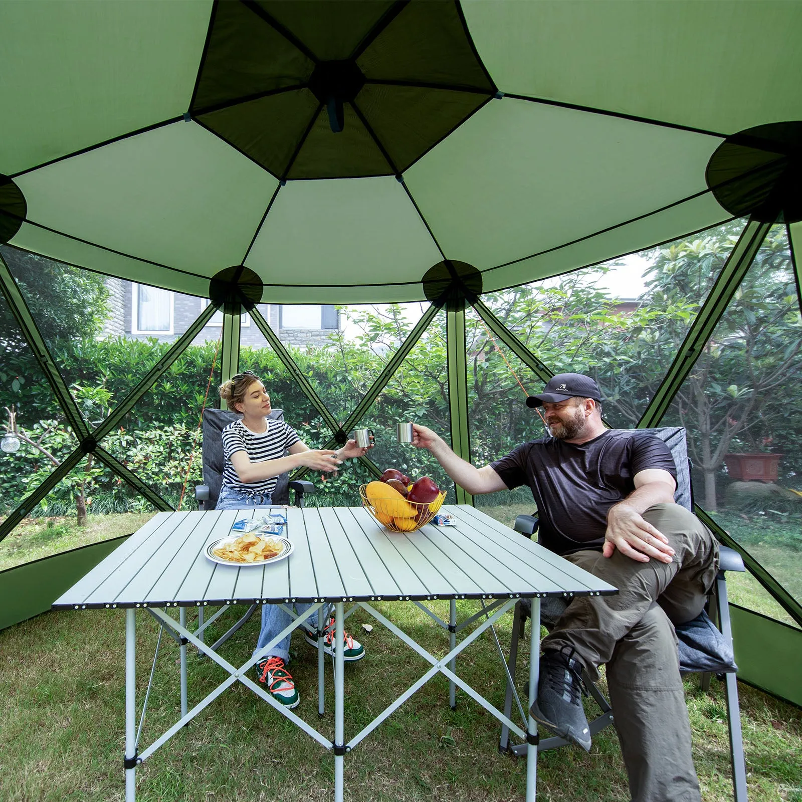 6 Person Pop up Screen Tent