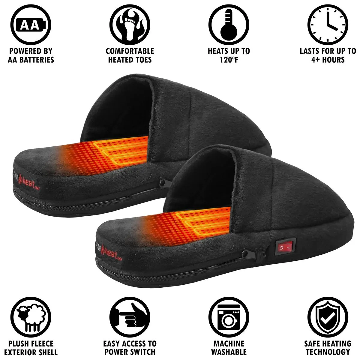 ActionHeat AA Battery Heated Slippers