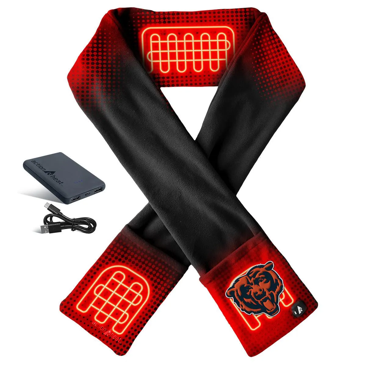 ActionHeat Chicago Bears 5V Battery Heated Scarf