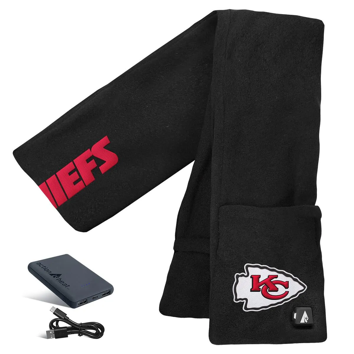 ActionHeat Kansas City Chiefs 5V Battery Heated Scarf