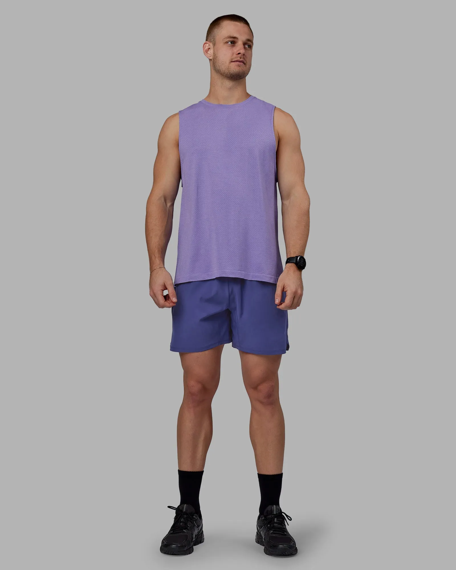 AeroFLX  Seamless Muscle Tank - Dahlia Purple Marl