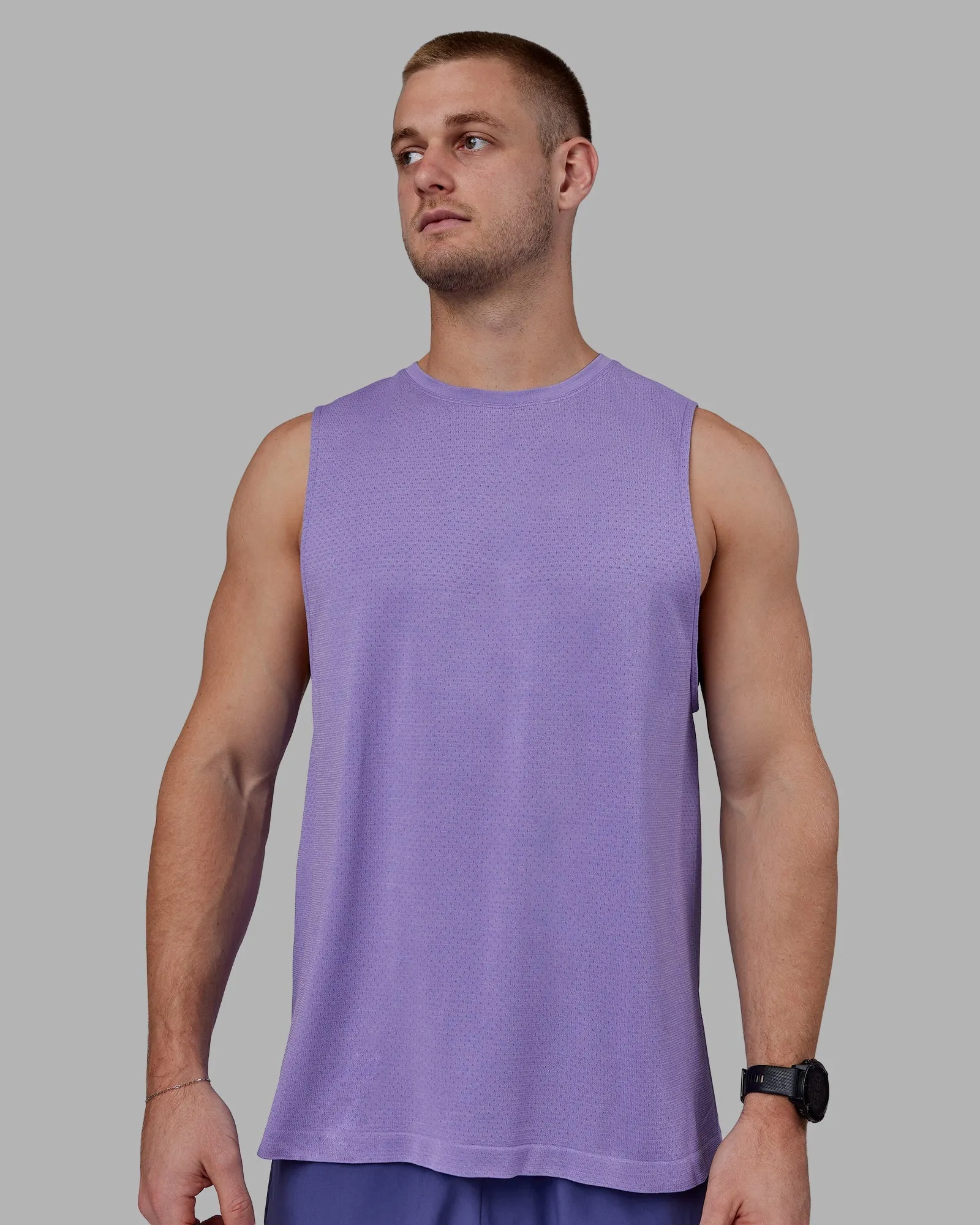 AeroFLX  Seamless Muscle Tank - Dahlia Purple Marl