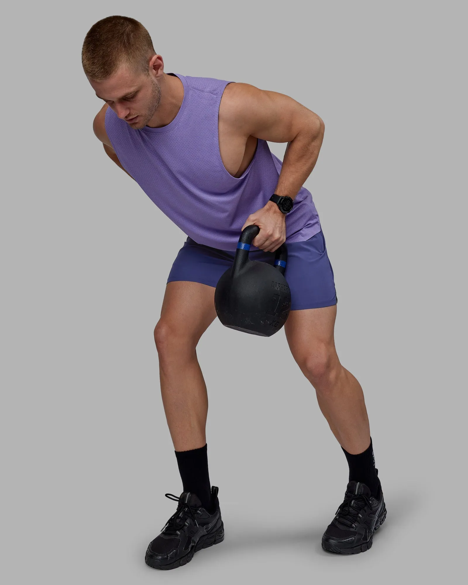 AeroFLX  Seamless Muscle Tank - Dahlia Purple Marl