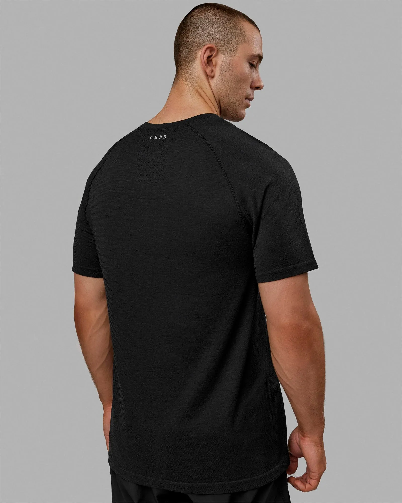 AeroFLX  Seamless Tee - Black Marl