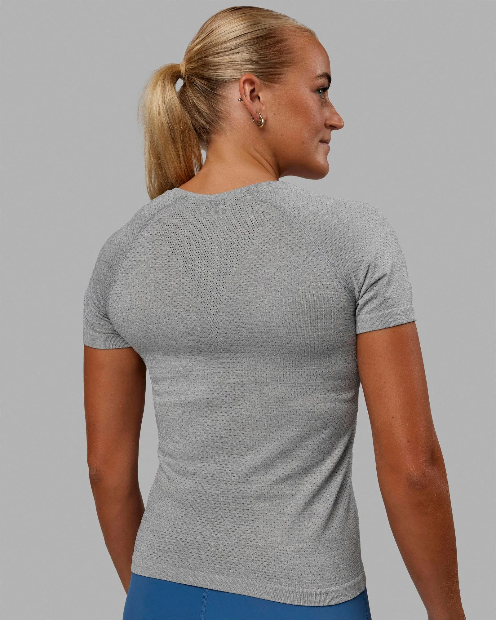 AeroFLX  Seamless Tee - Light Grey Marl