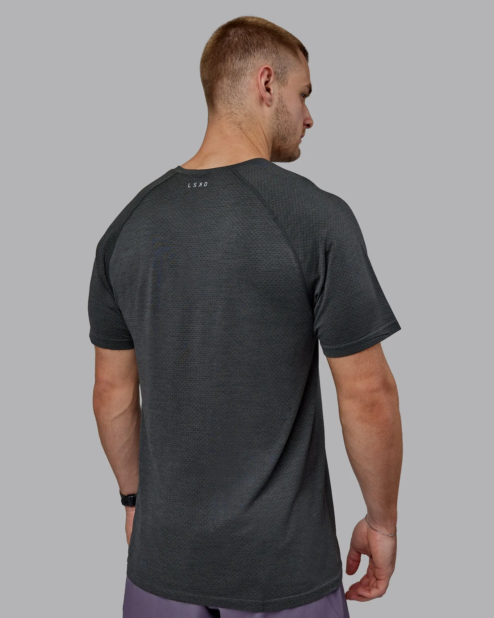 AeroFLX  Seamless Tee - Pirate Black Marl