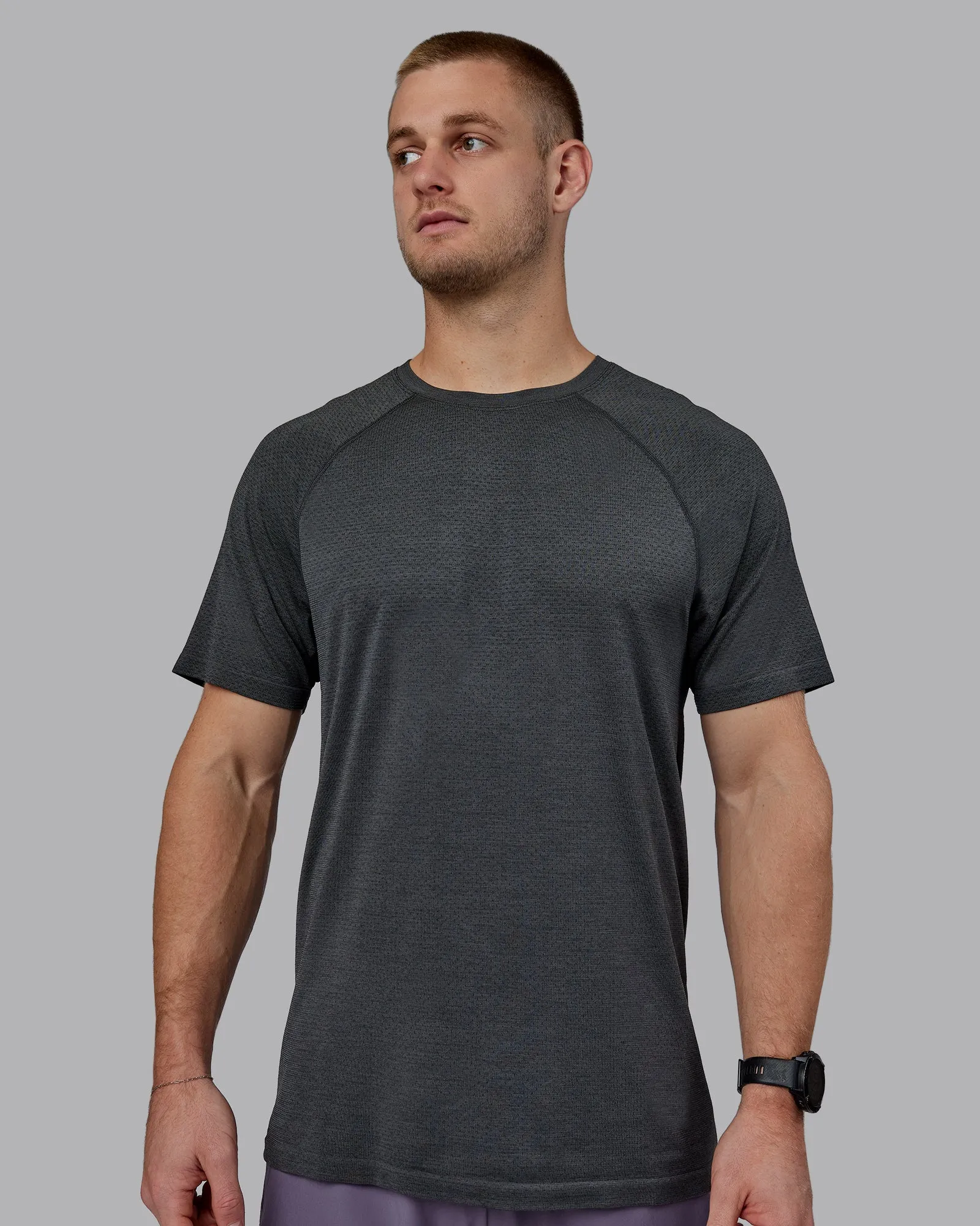 AeroFLX  Seamless Tee - Pirate Black Marl