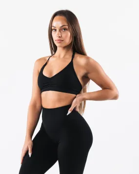 Amplify Halter Bra - Black