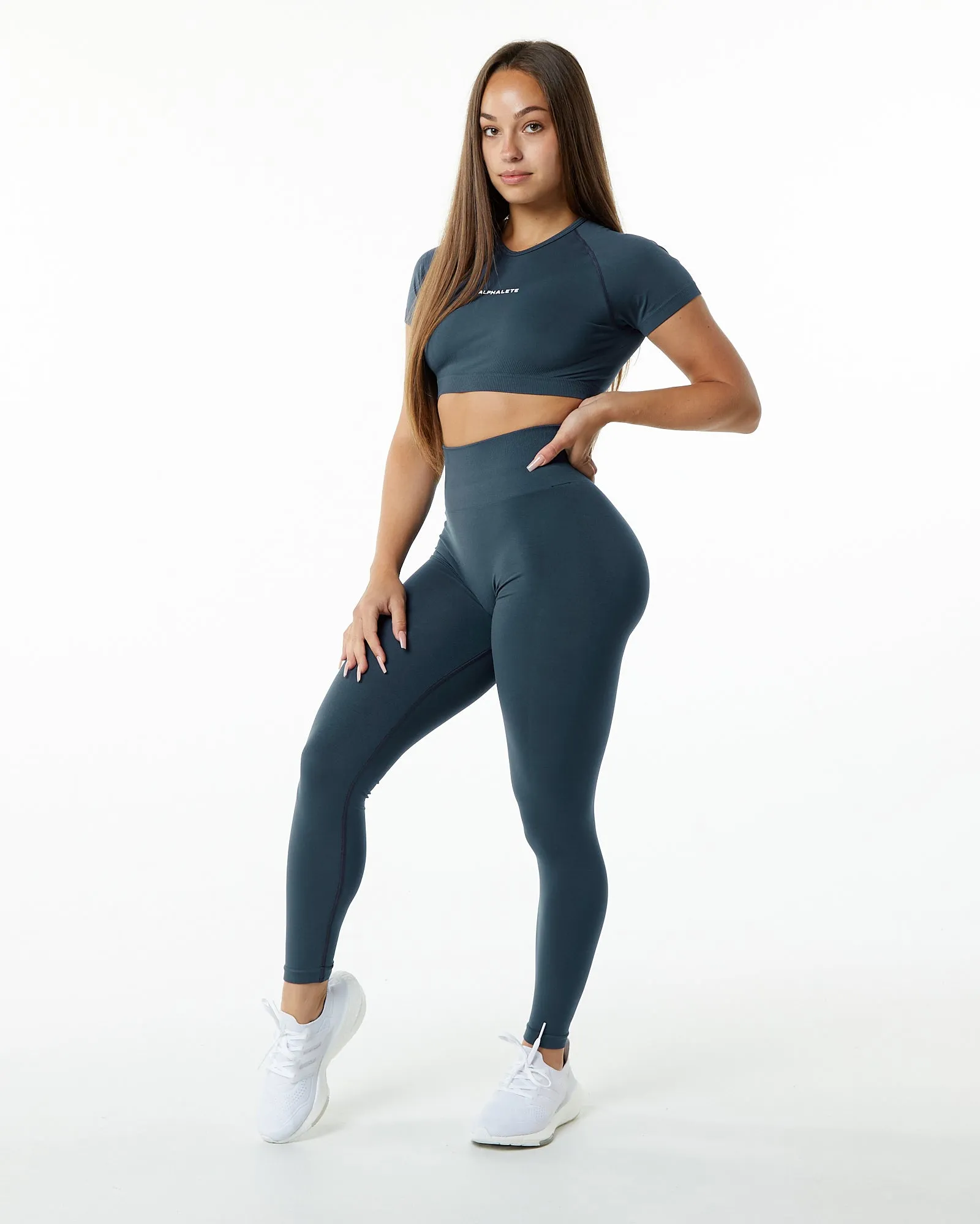 Amplify Legging - Whale Blue