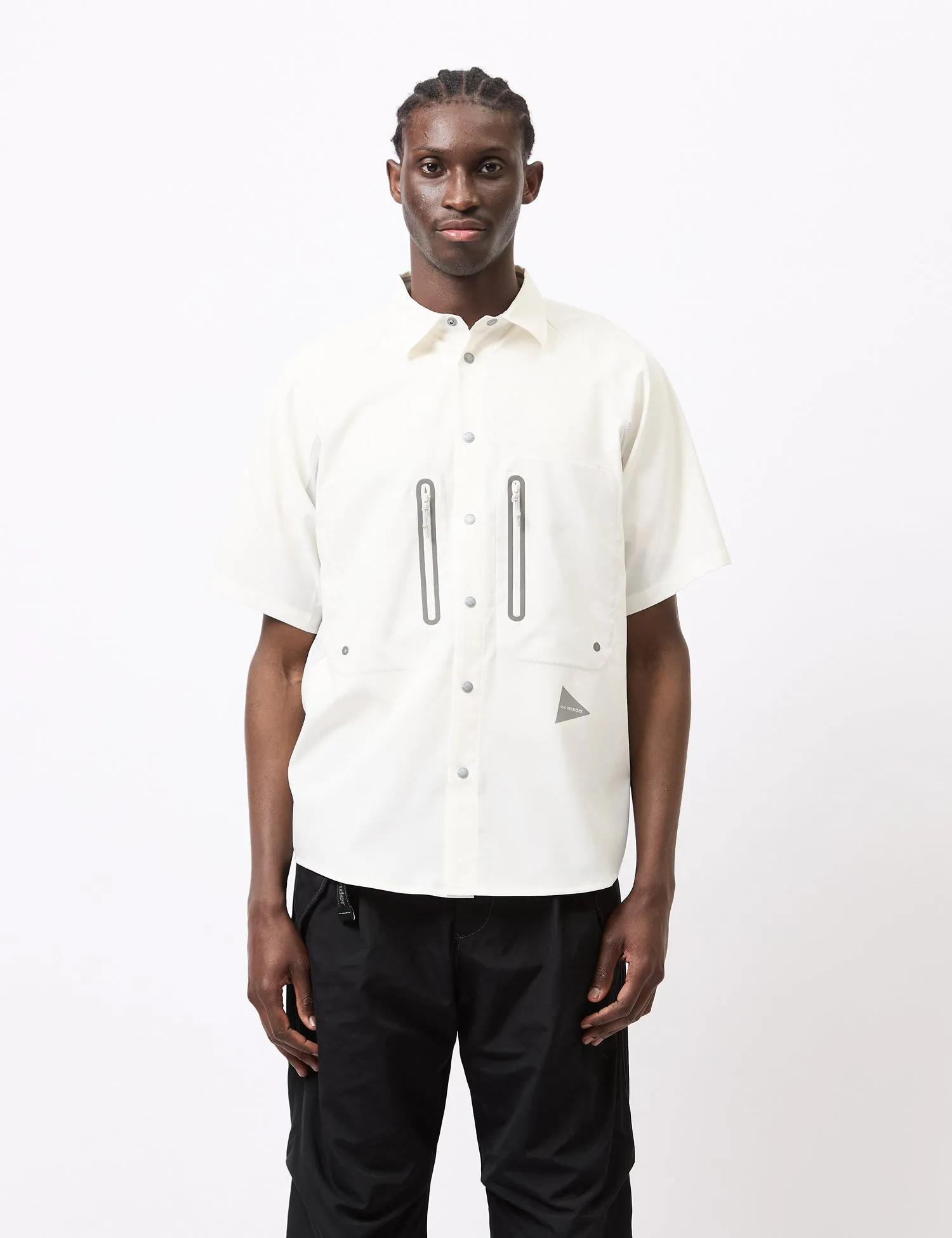 and Wander Tech Short Sleeve Shirt - Off White