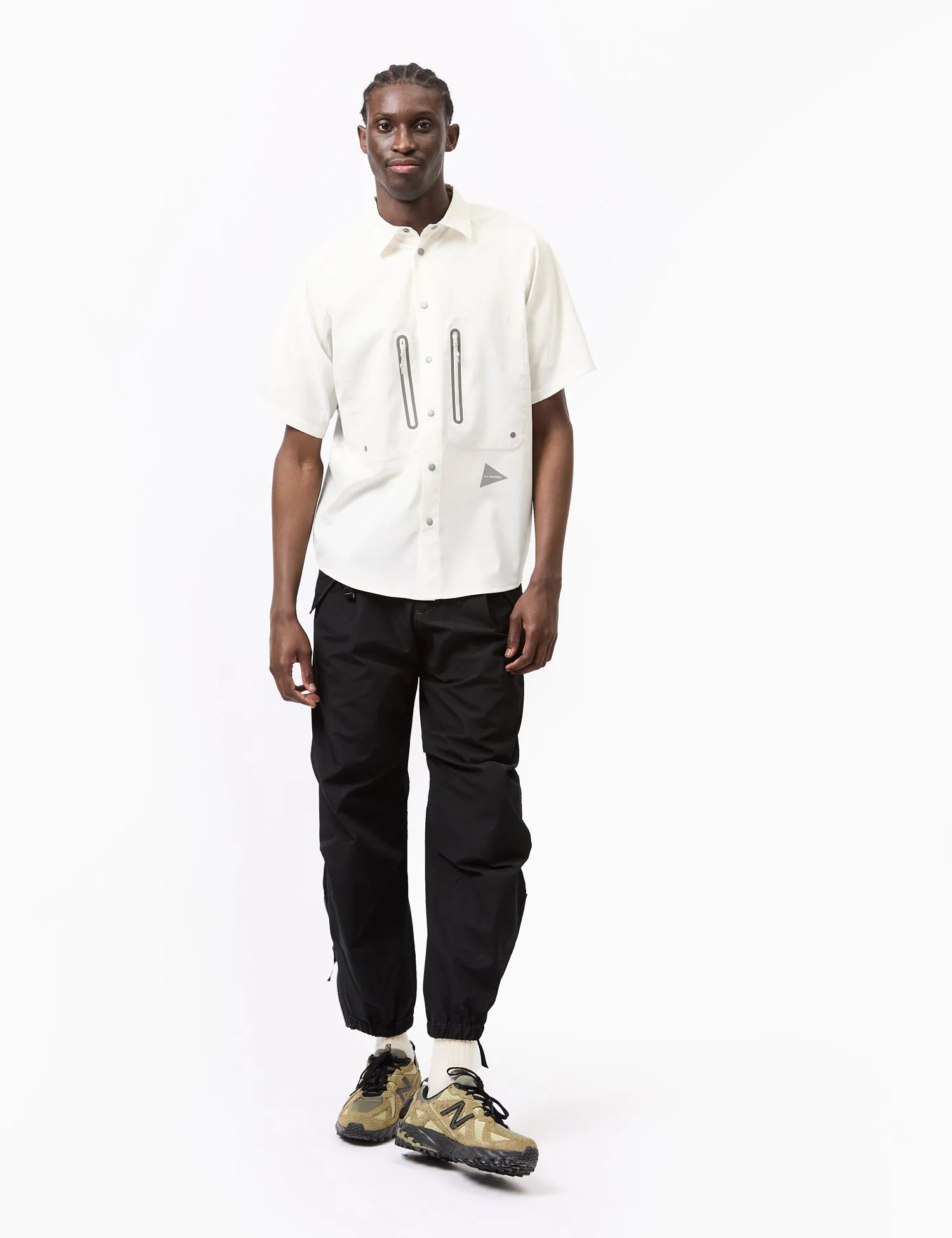 and Wander Tech Short Sleeve Shirt - Off White