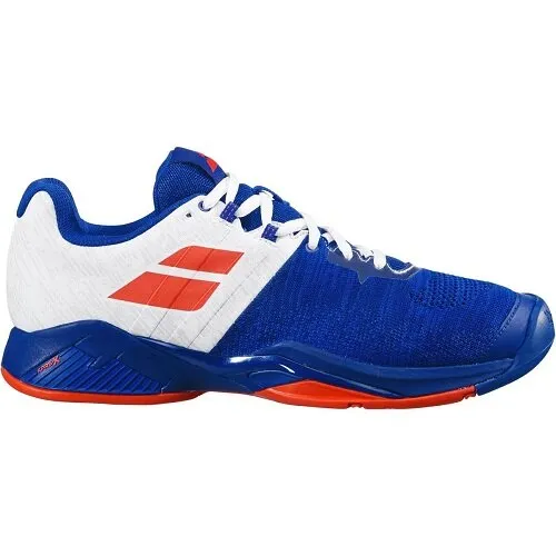 Babolat Propulse Blast All Court Men Imperial Blue White Handball Volleyball Tennis Shoes