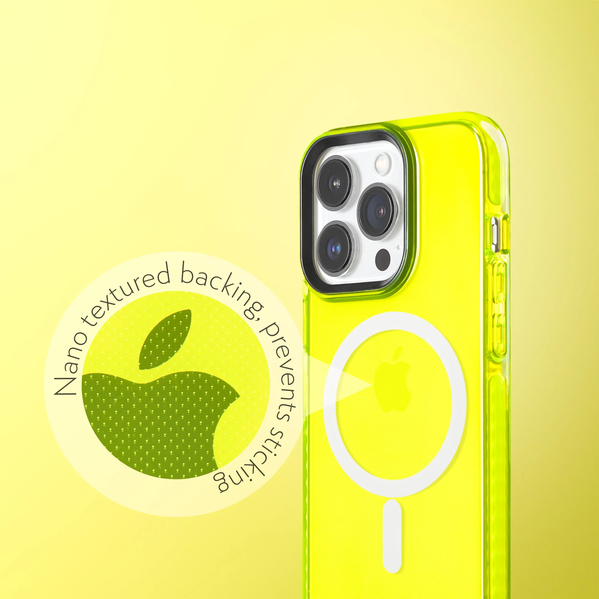 Barrier Case w/ MagSafe for iPhone 14 Pro - Hi-Energy Neon Yellow