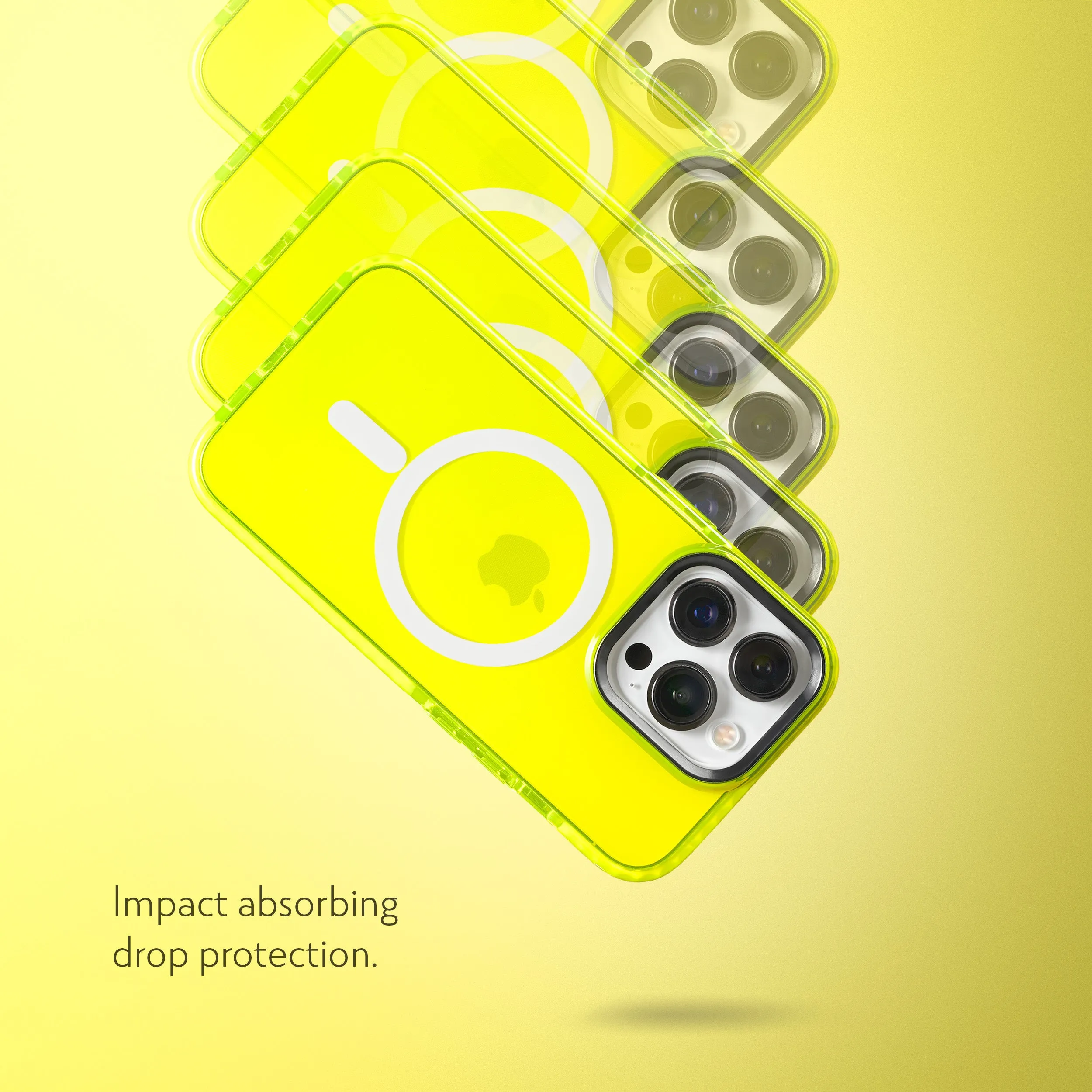 Barrier Case w/ MagSafe for iPhone 14 Pro - Hi-Energy Neon Yellow