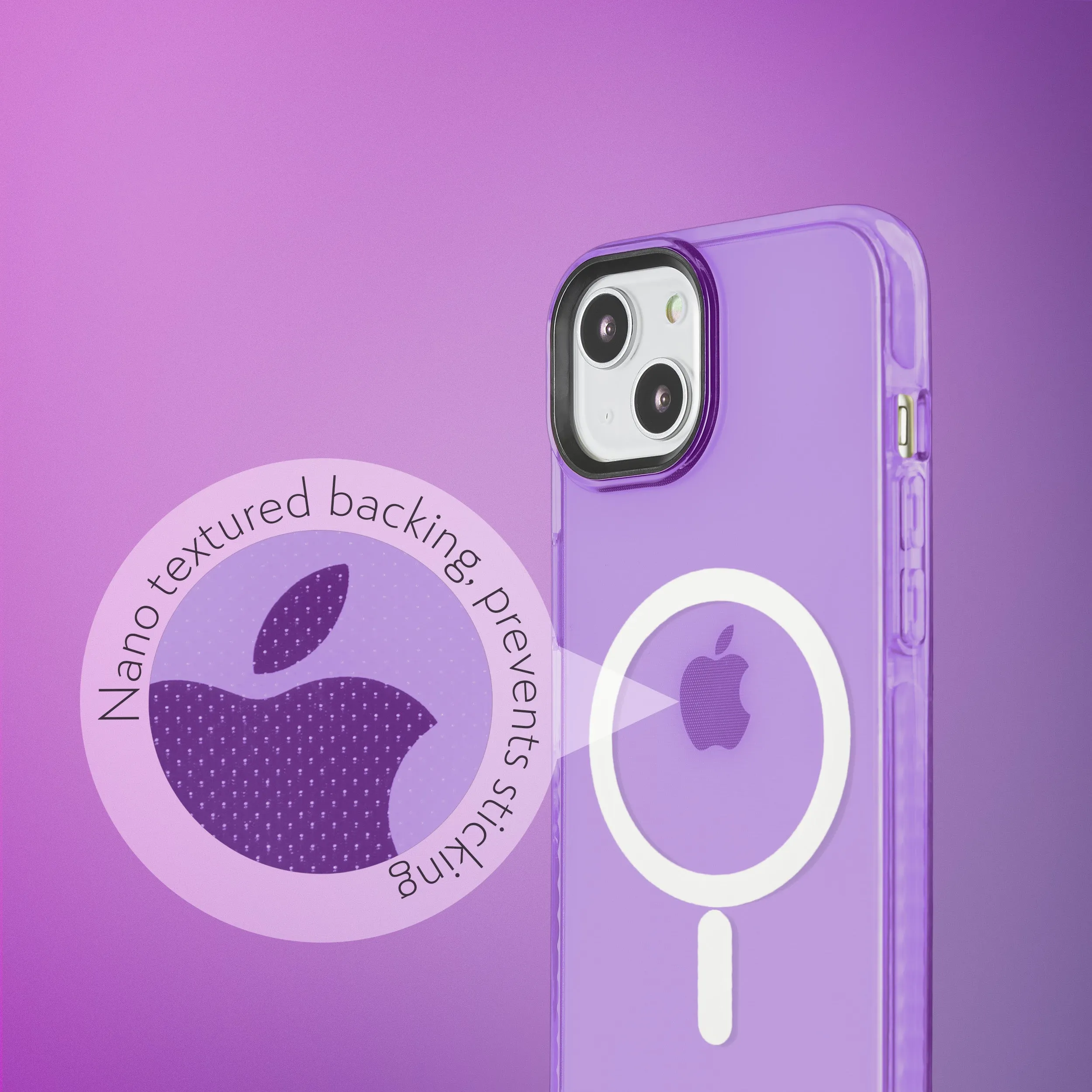 Barrier Case w/ MagSafe for iPhone 15 - Fresh Purple Lavender