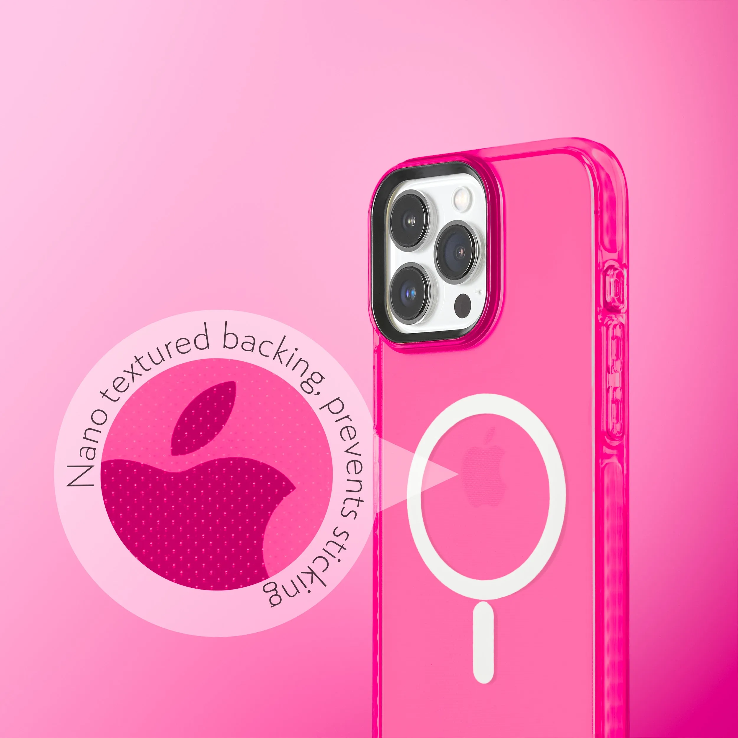 Barrier Case w/ MagSafe for iPhone 15 Pro Max - Radiant Hot Pink