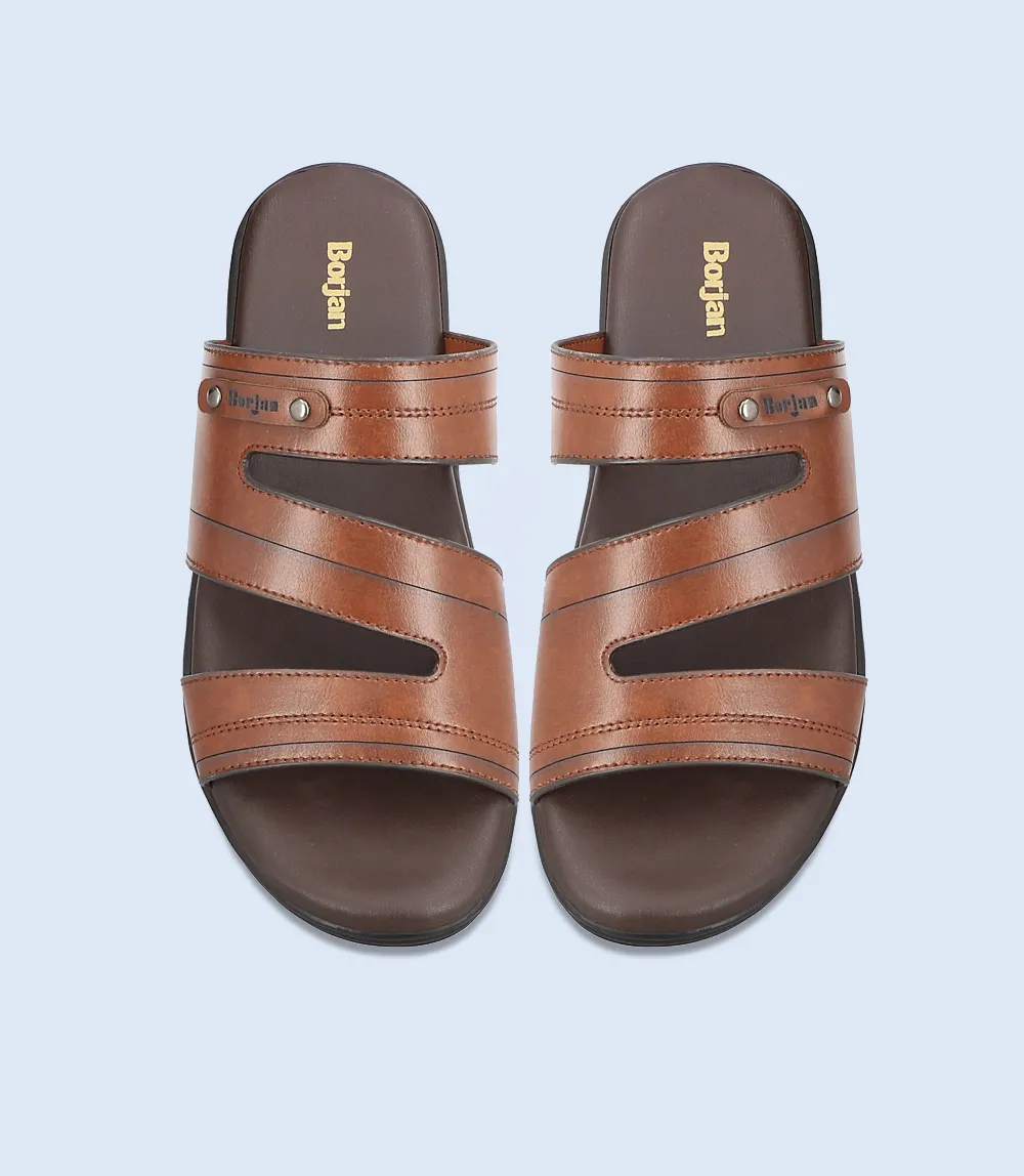 BM6675-BROWN-Men Slipper