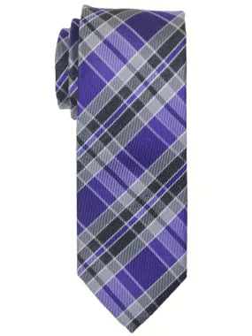 Boy's Tie 17510 Purple/Grey/Black