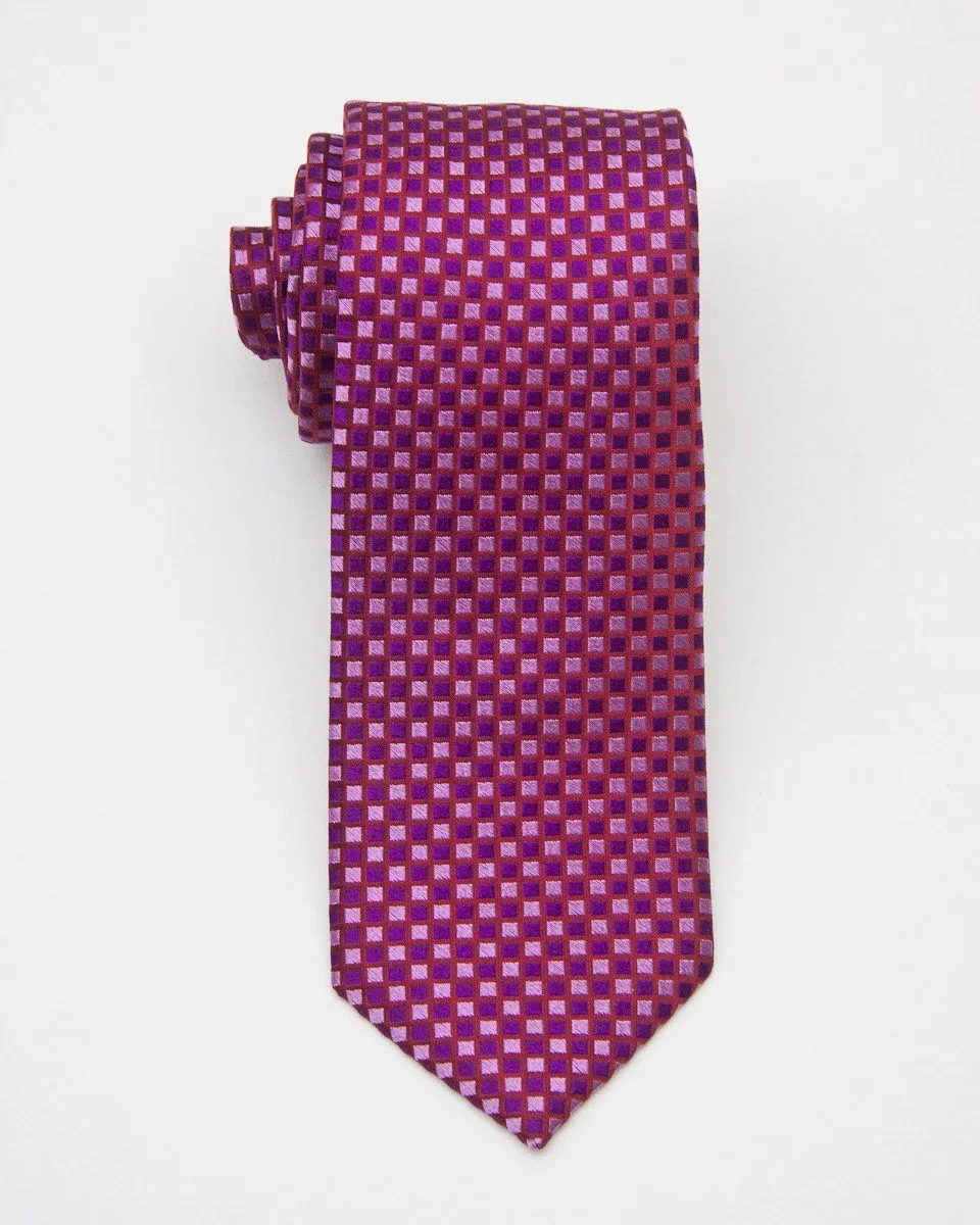 Boy's Tie 20658 Fuchsia