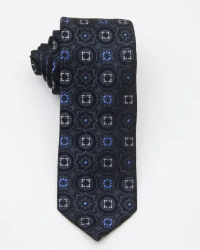 Boy's Tie 20678 Black/Blue