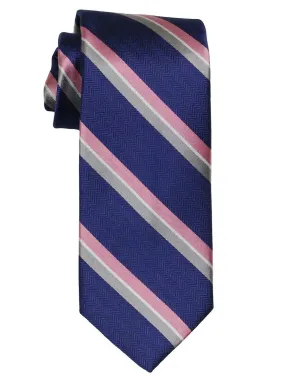 Boy's Tie 21803 Navy/Pink