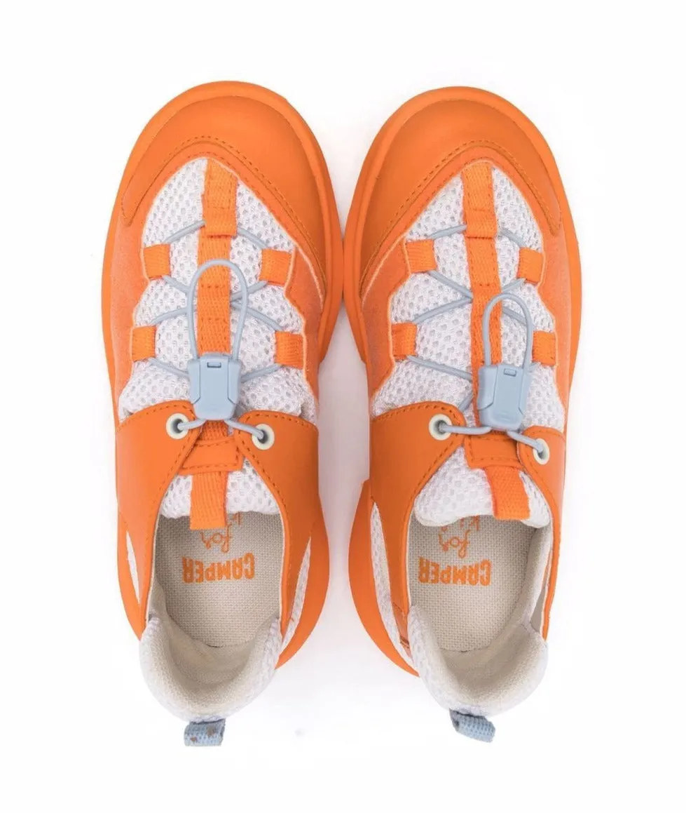 Camper Kids CRCLR Servolux Starbrush Taca White Orange Sneakers