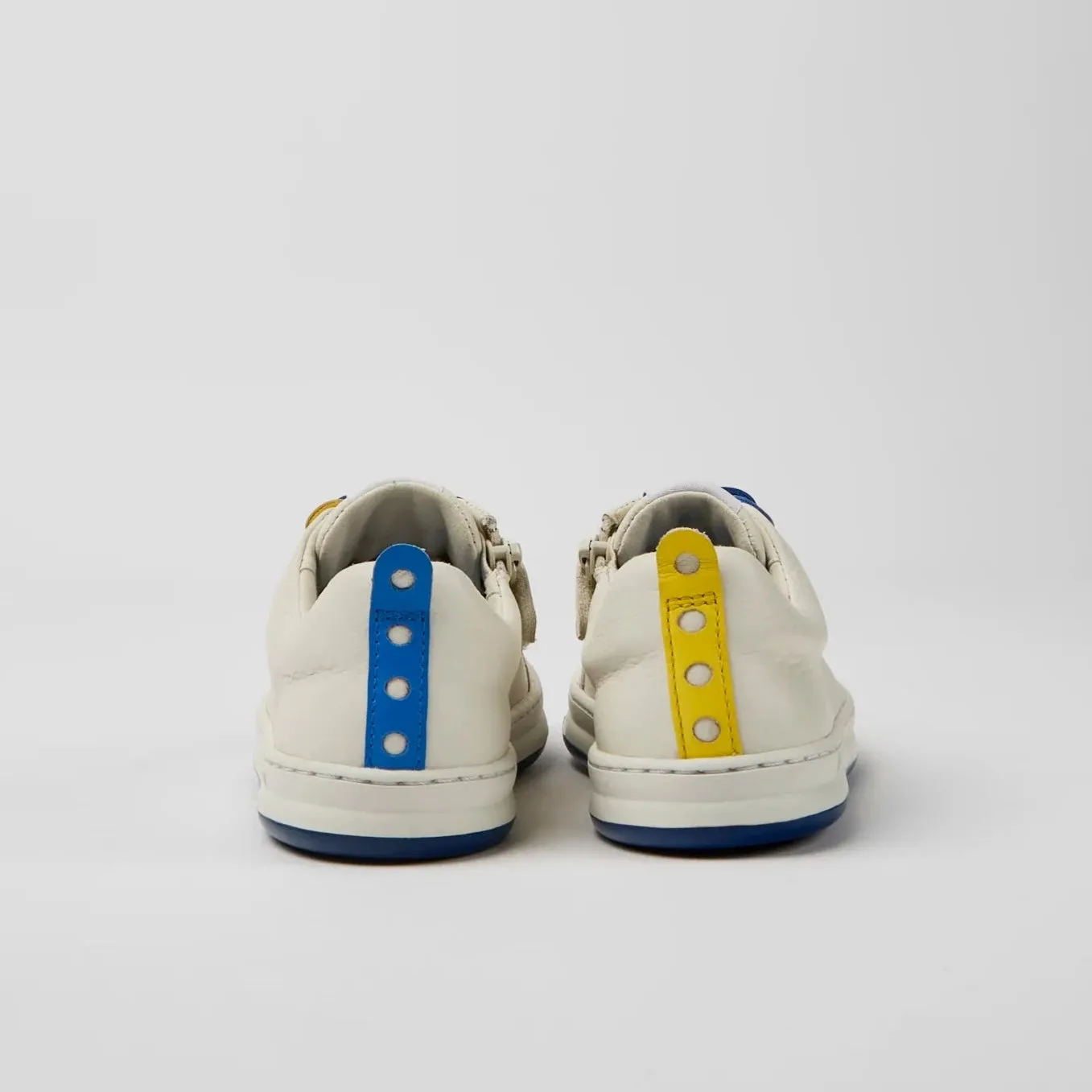 Camper Kids Girls/Boys/Womens TWINS Stella Houston White Leather Sneakers