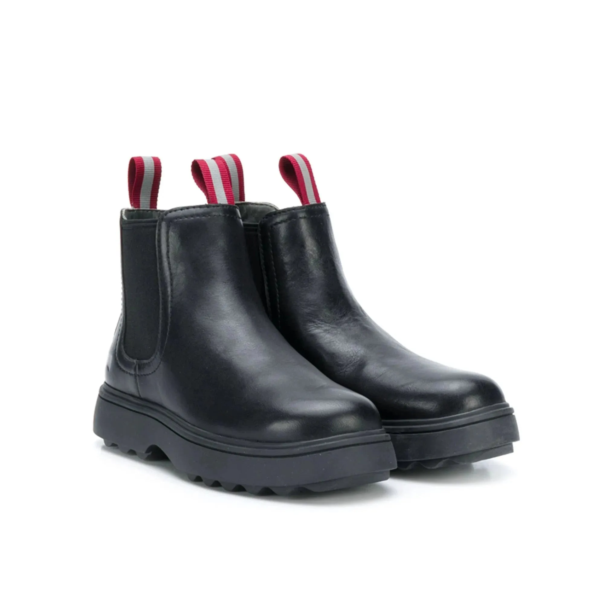 Camper NORTE Kids Black Leather Ankle Boots