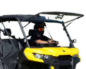 CAN-AM DEFENDER SCRATCH RESISTANT FLIP WINDSHIELD