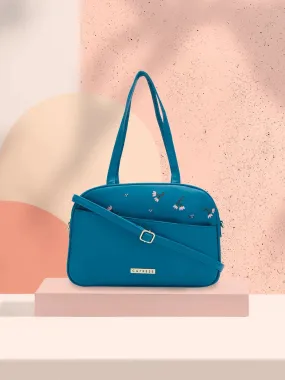 Caprese Adah Satchel Large Teal