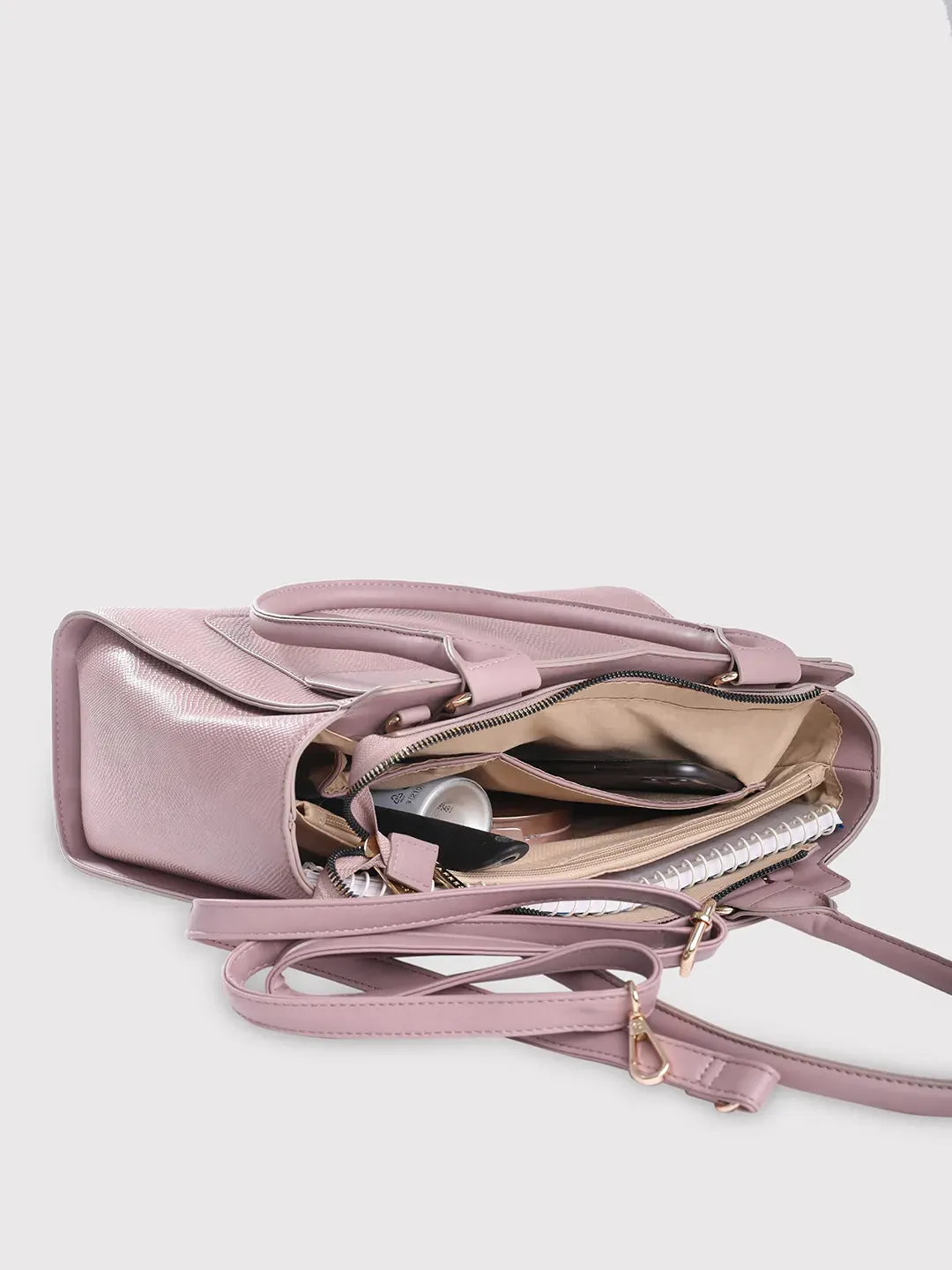 Caprese Dakota Satchel Large Mauve