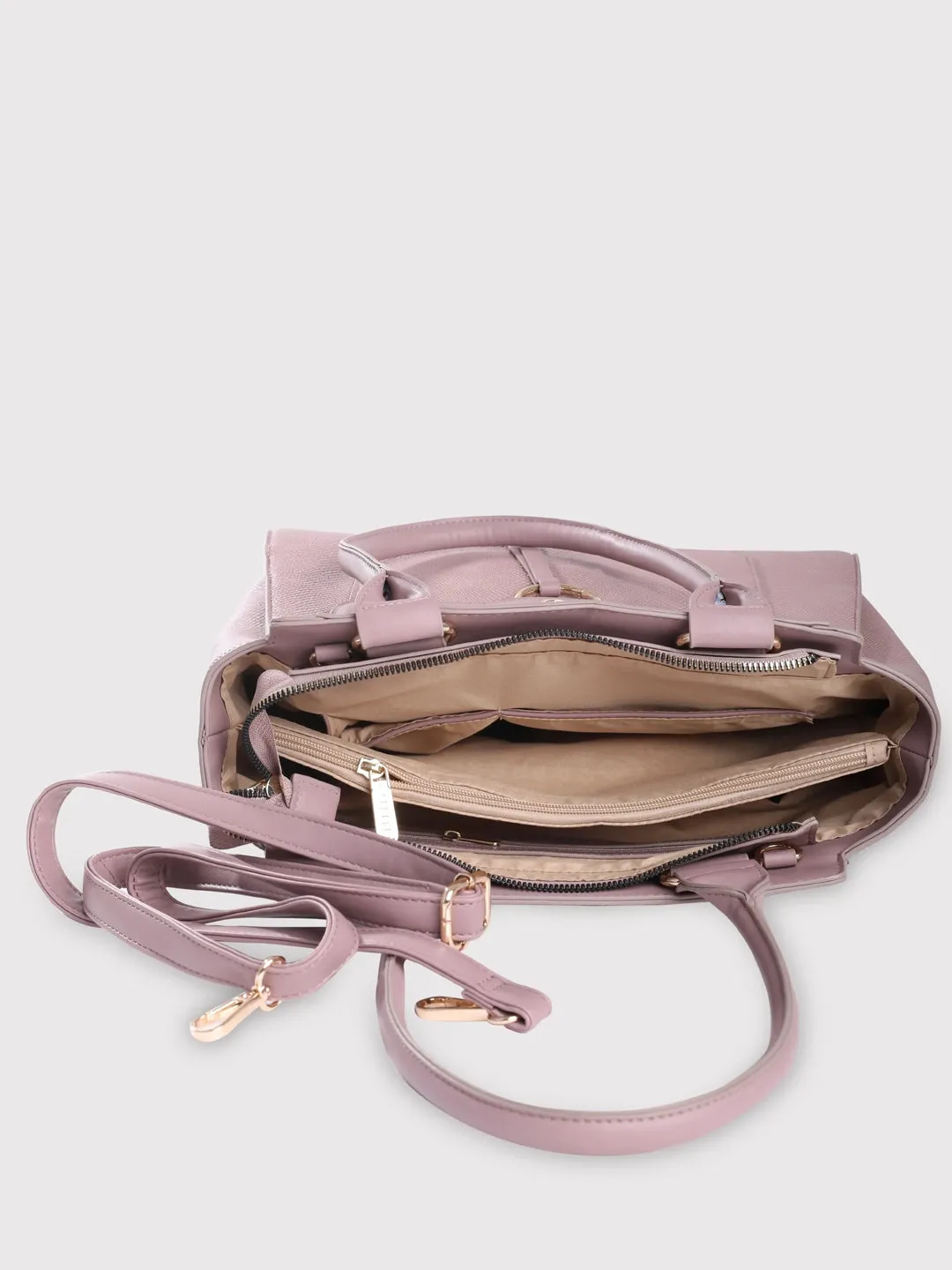 Caprese Dakota Satchel Large Mauve