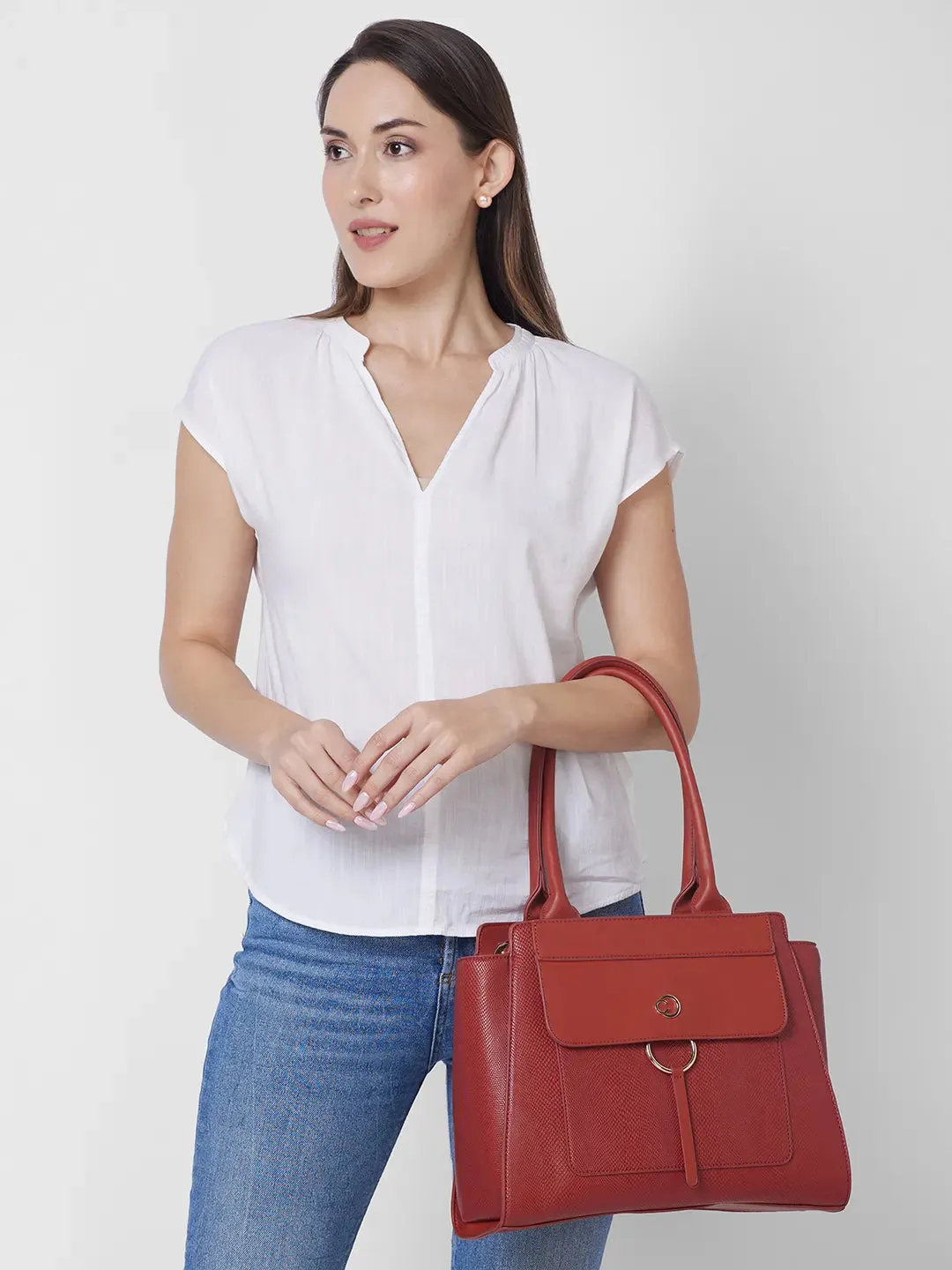 Caprese Dakota Satchel Large Terra