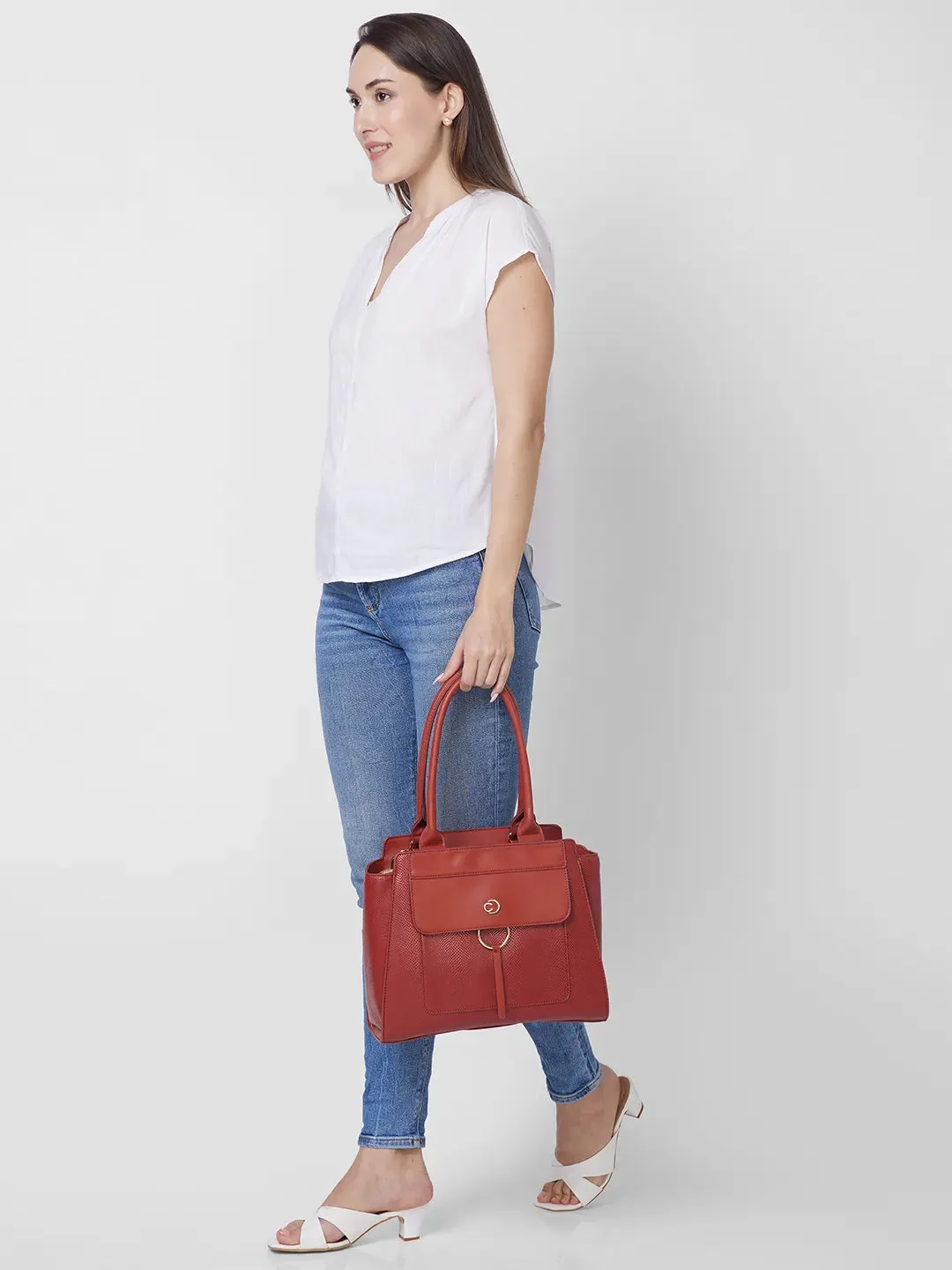 Caprese Dakota Satchel Large Terra