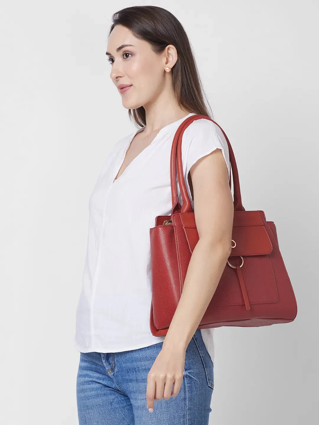 Caprese Dakota Satchel Large Terra