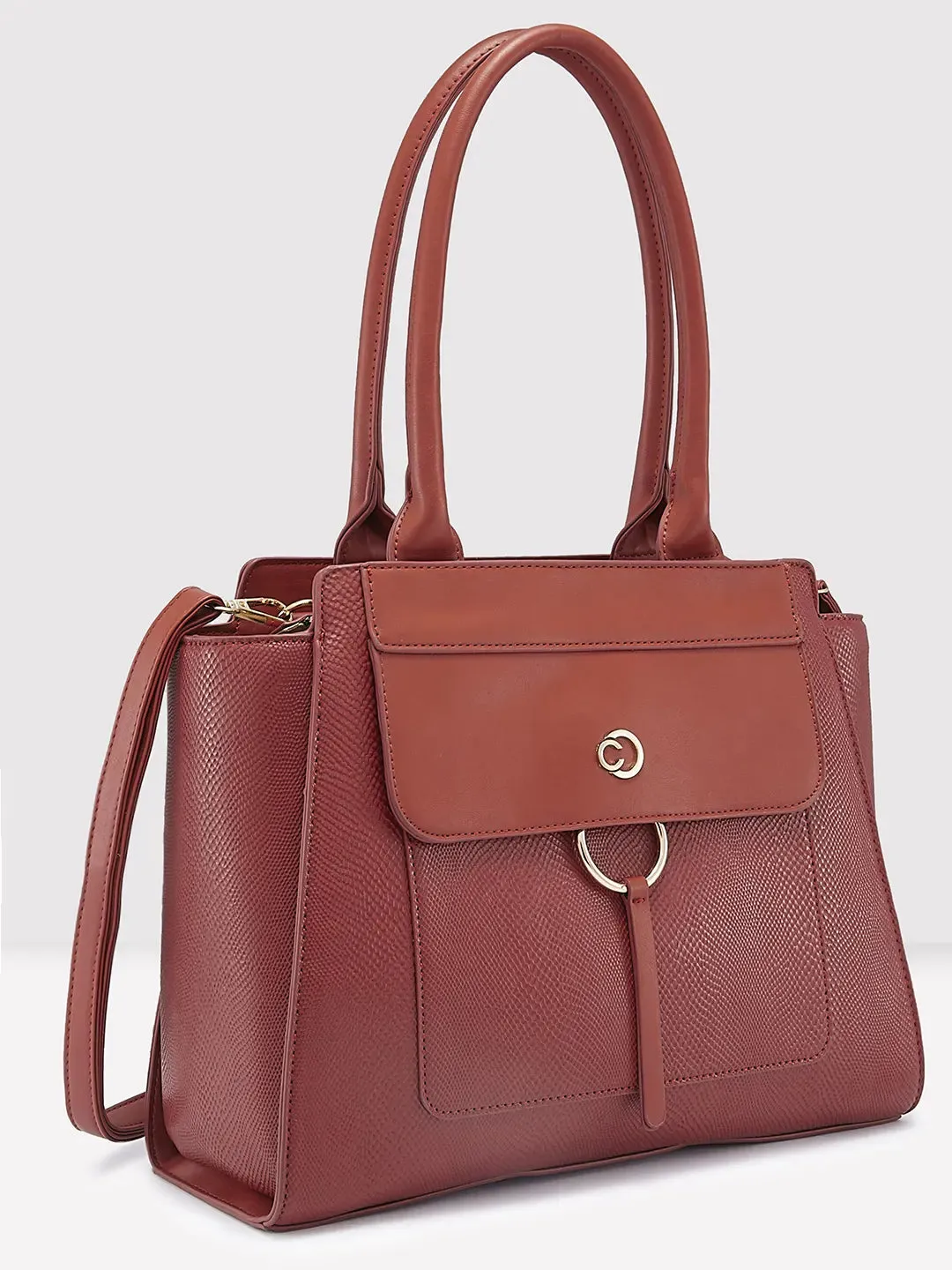 Caprese Dakota Satchel Large Terra