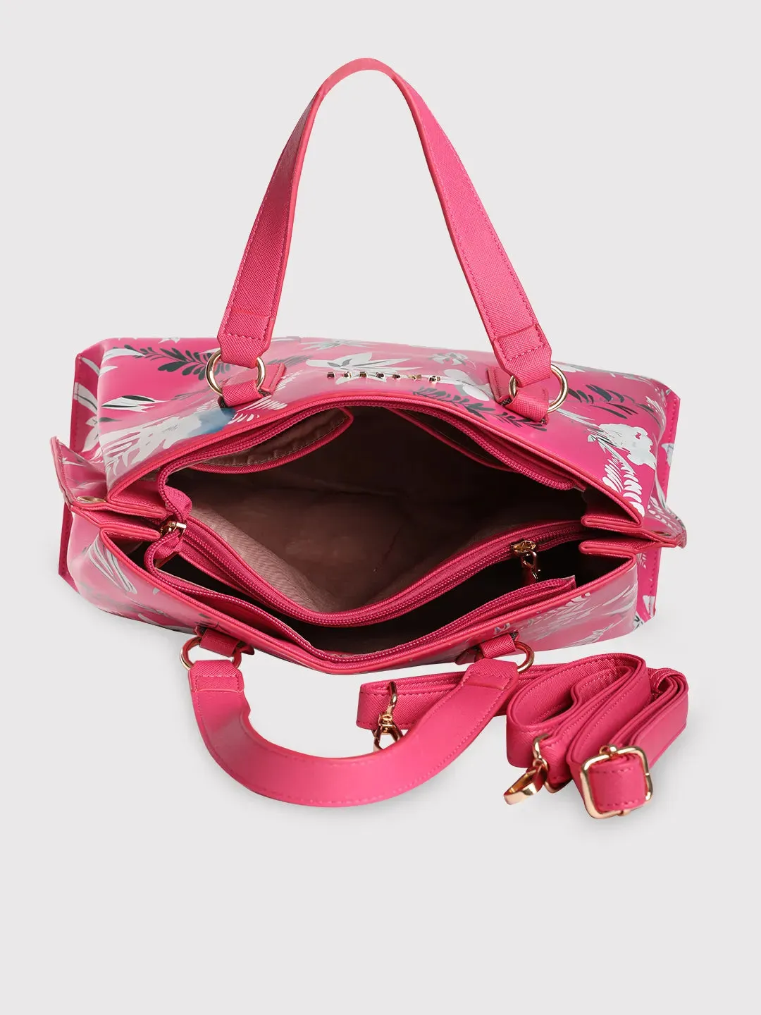 Caprese Gemma Satchel Medium D Pink