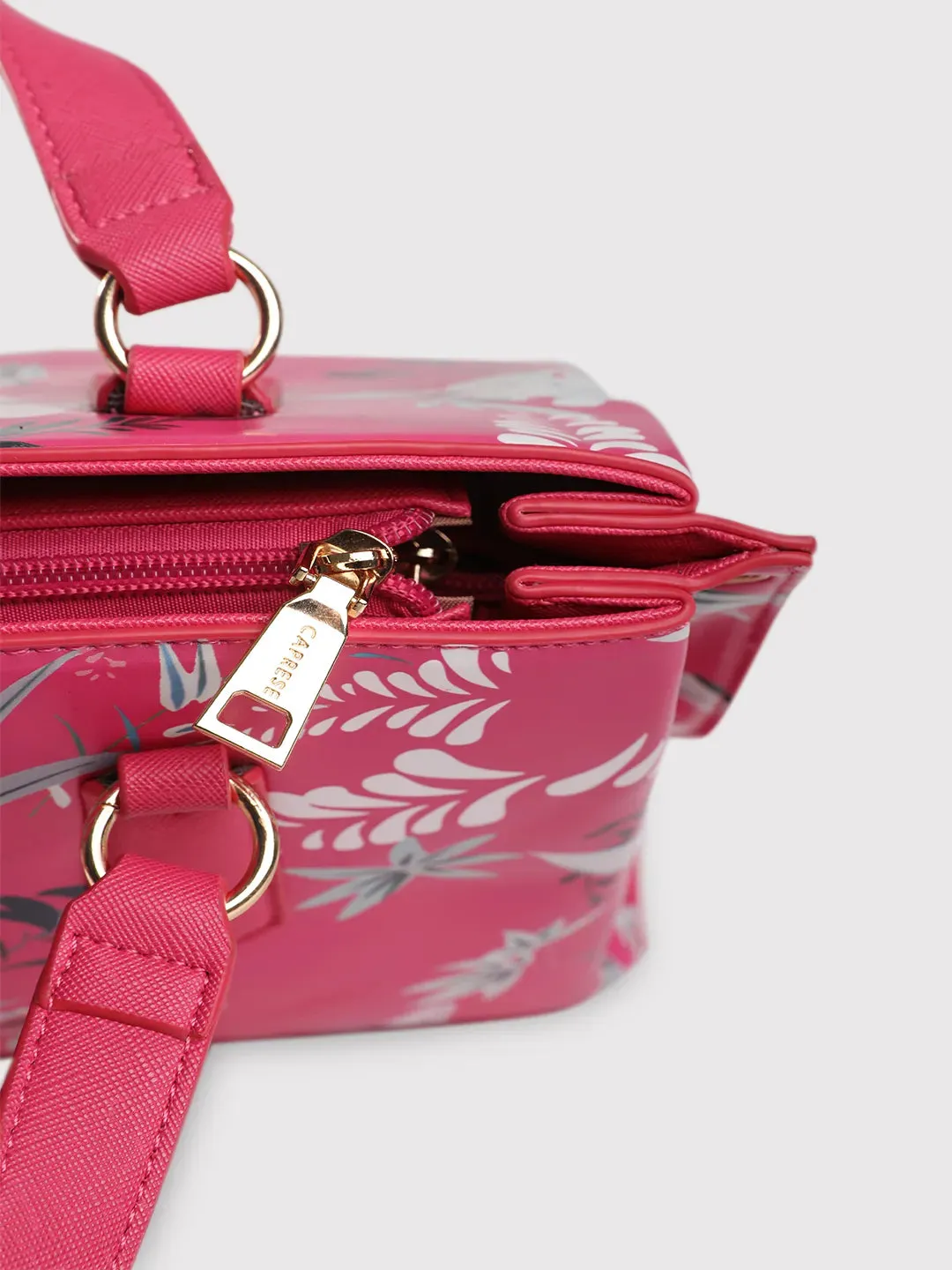 Caprese Gemma Satchel Medium D Pink