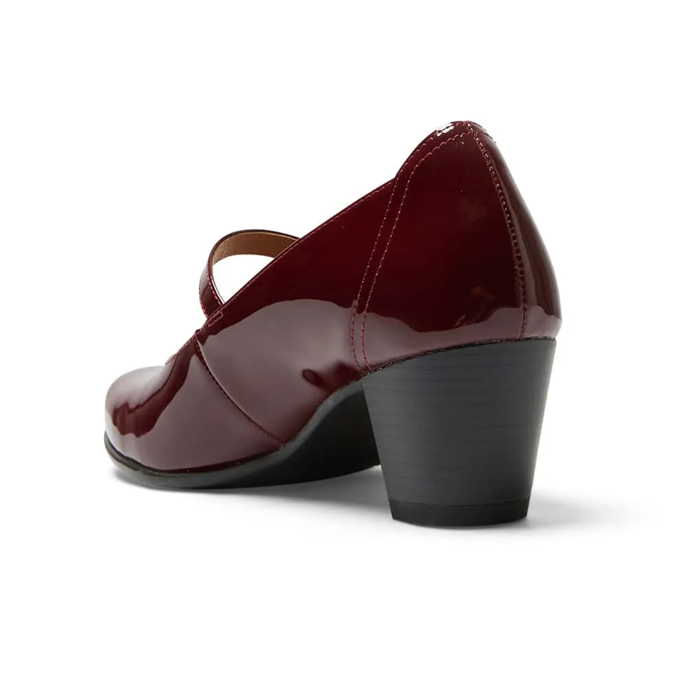 Casino Heel in Wine Patent