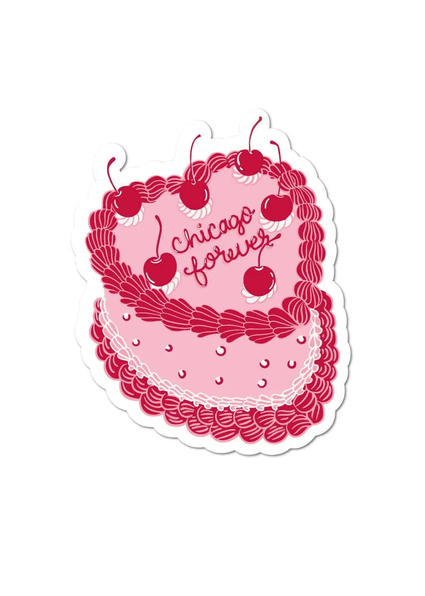 Chicago Forever Cake Sticker