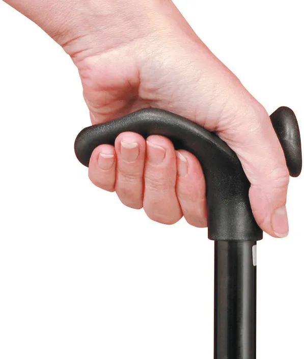 Comfort Grip Adjustable Height Walking Stick - Small Handle