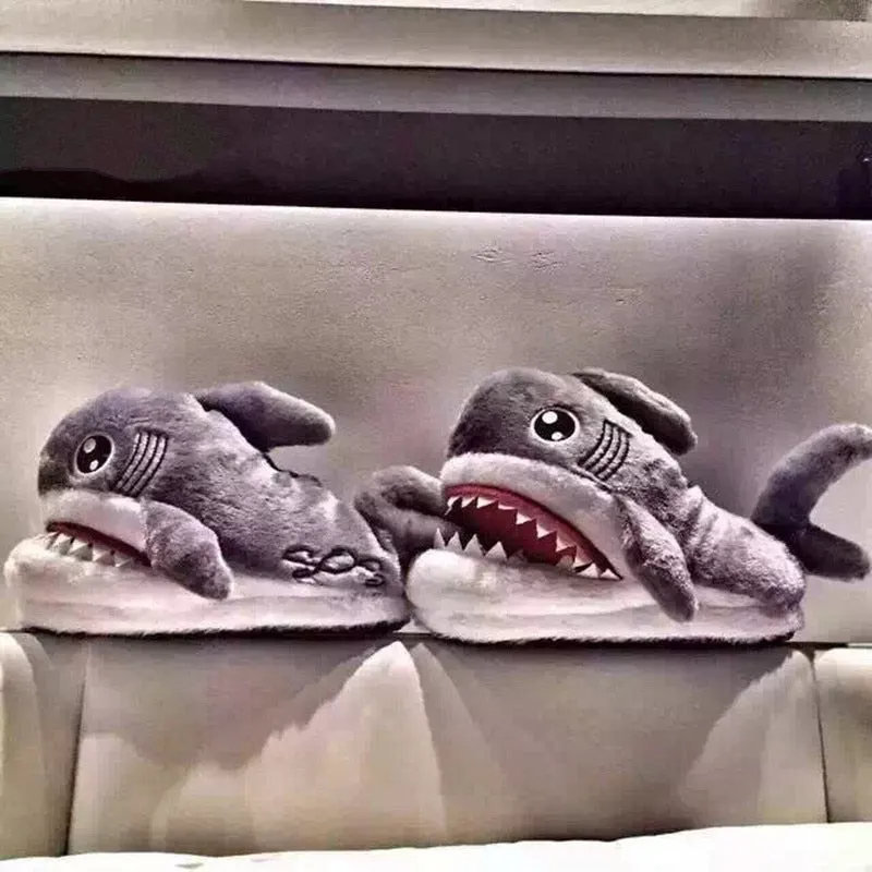 Cotton Warm Indoor Shark Slipper