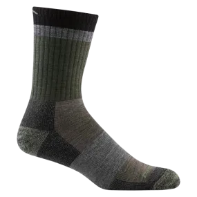 Darn Tough Men’s Heady Stripe Micro Crew Lightweight Hiking Sock - Fatigue