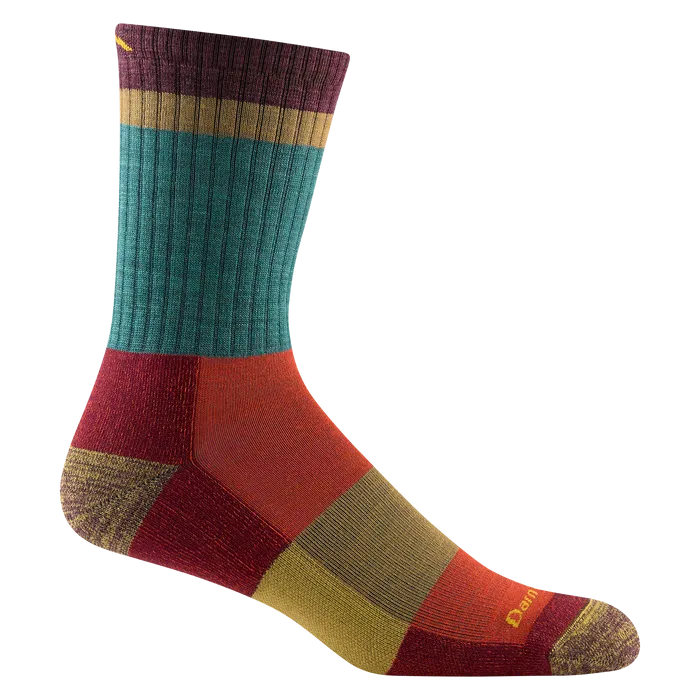 Darn Tough Men’s Heady Stripe Micro Crew Lightweight Hiking Sock - Fatigue