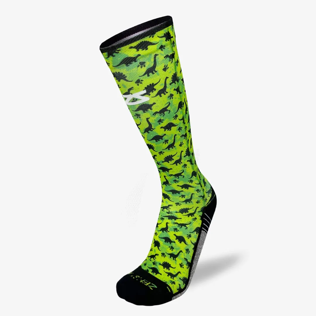 Dino Silhouettes Compression Socks (Knee-High)