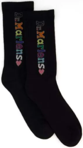 Dr Martens Socks Vertical Pride Black