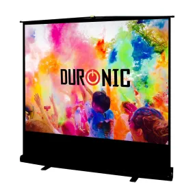 Duronic Projector Screen FPS80/43 Floor Projection Screens, 80” Freestanding Movie Screen, 4:3 Ratio Home Theatre Cinema Screen, Ideal for Home, Classroom, Office Presentations