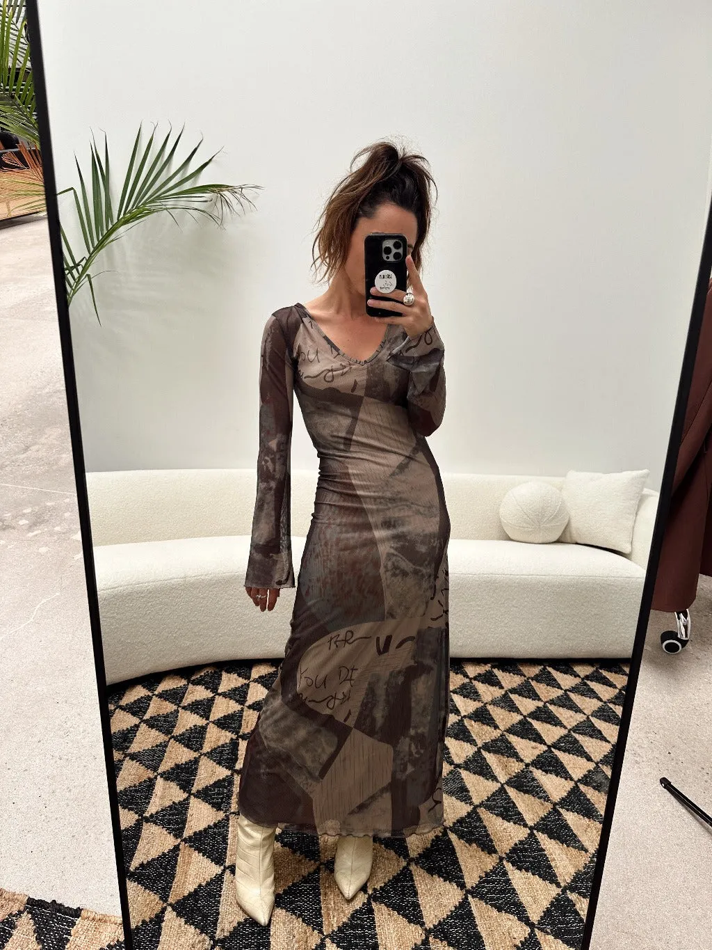 Elva Mesh Maxi Dress